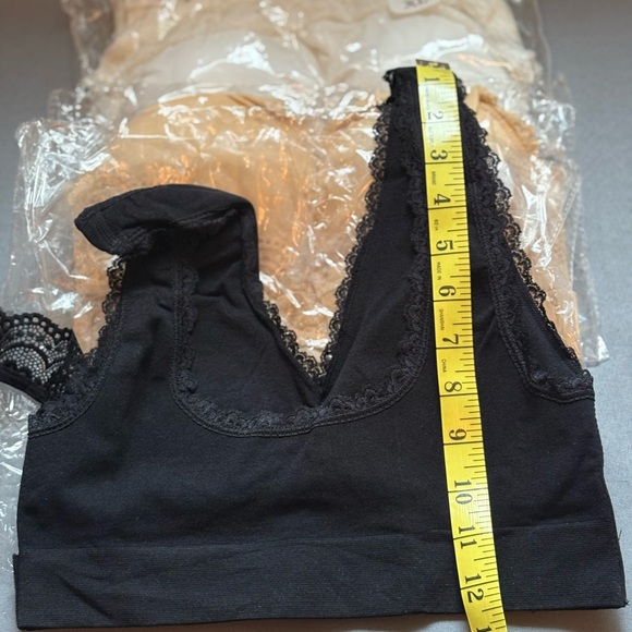 New Set of Three Lace Bras XL  Type of Sexy Sports Bra in Nude, Black and White - Picture 8 of 10